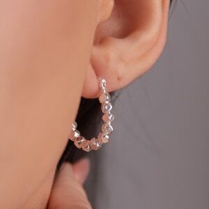 Minimalist Sterling Silver Hoops – Kate Spade Inspired Design